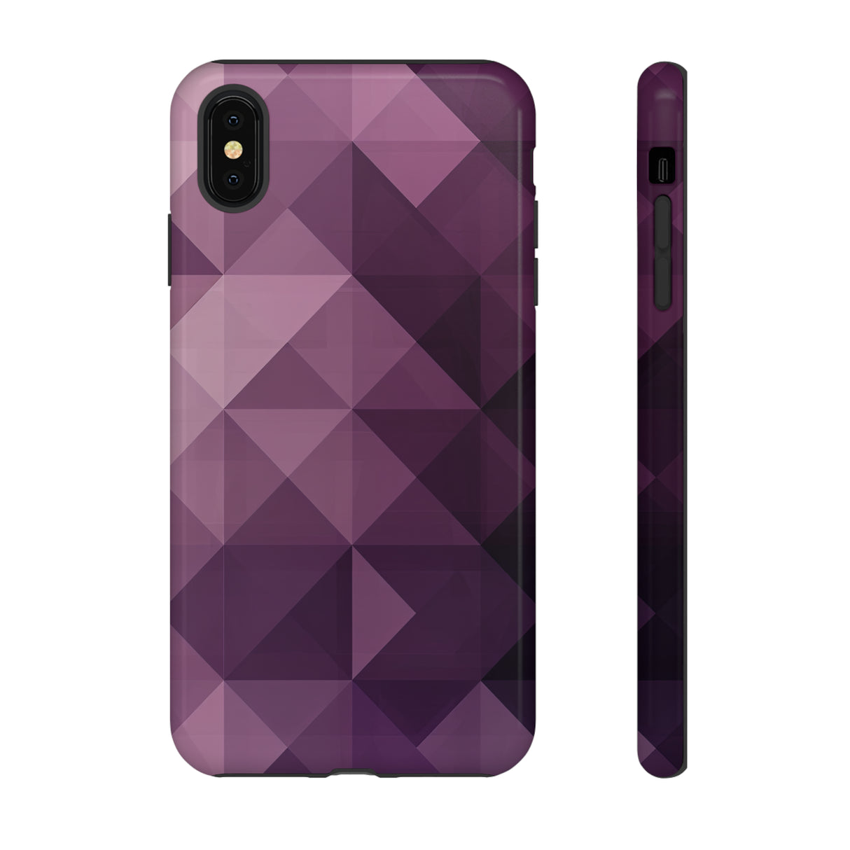 Purple Fade Squares - Protective Phone Case