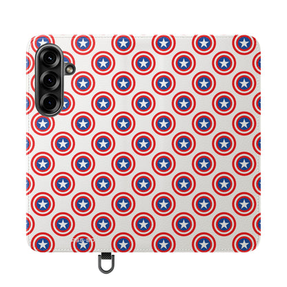 Star Shield Pattern - Samsung S25 Case - Wallet