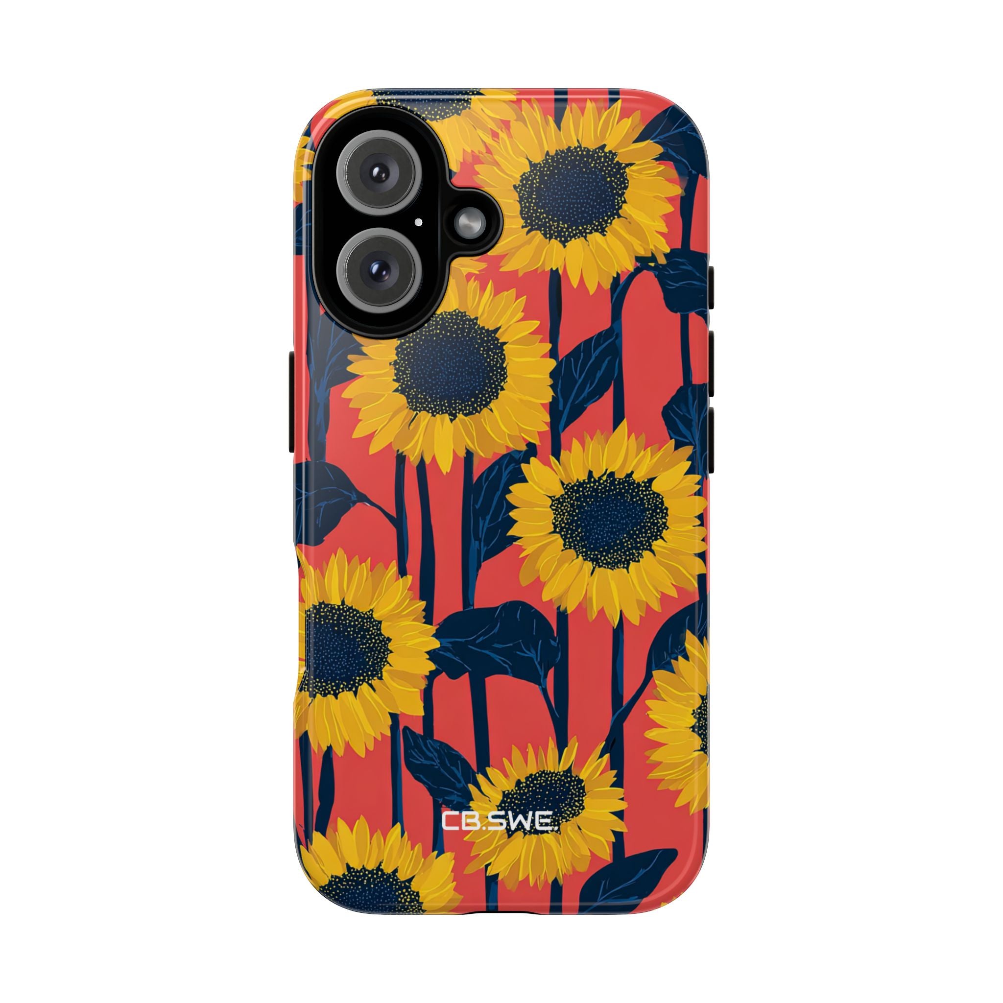Sunflower Joy Coral iPhone 16 - Tough