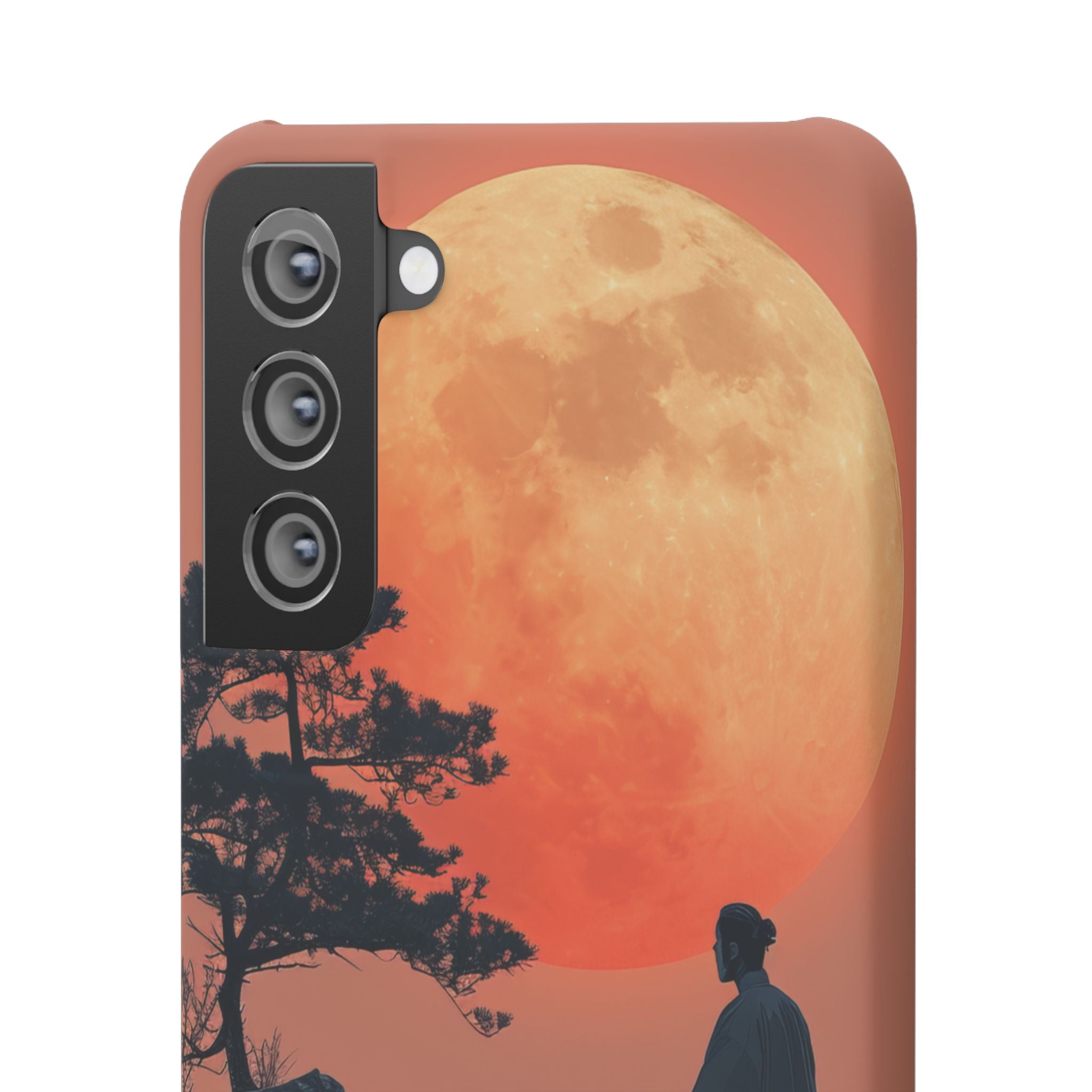 Zen Tranquility Under a Red Moon Samsung S21 - Slim Phone Case