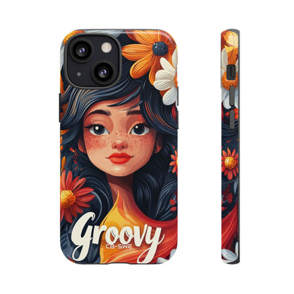 Floral Girl Smiles - iPhone Case