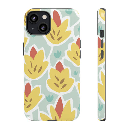 Summer Yellow Happy Flower - Protective Phone Case