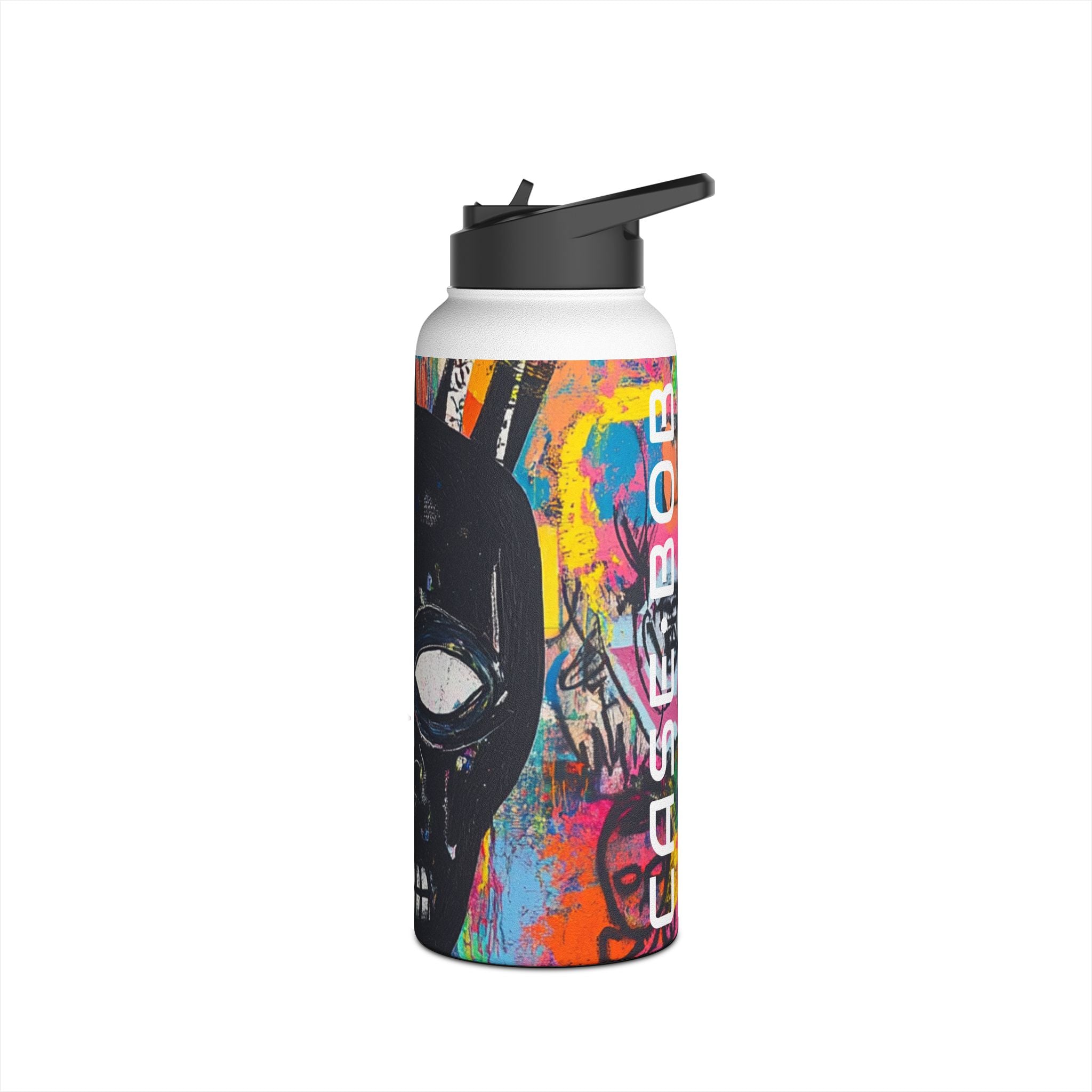 Neon Skull Burst - Stainless Steel Water Bottle