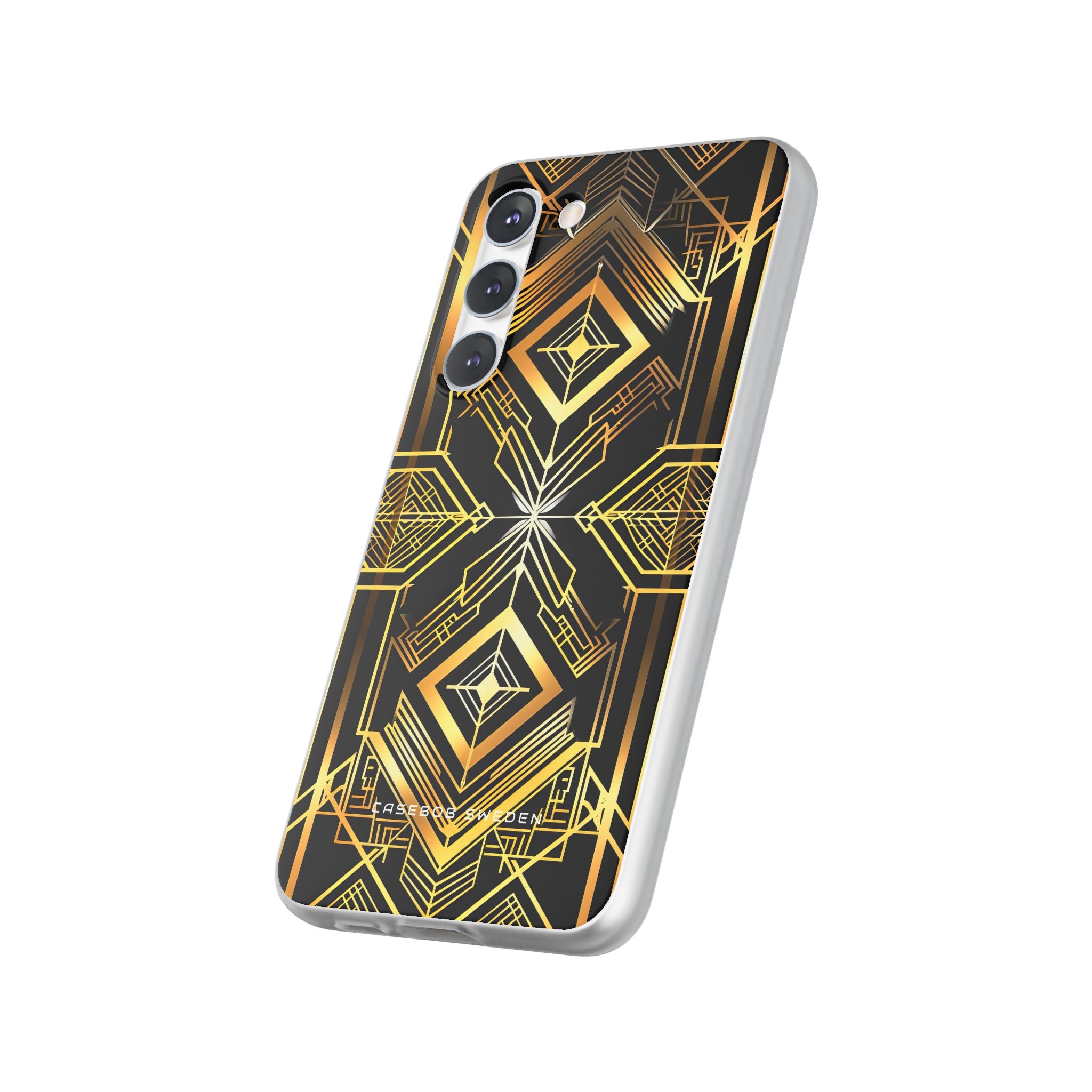 Golden Geometric Opulence Samsung S23 - Flexi Phone Case