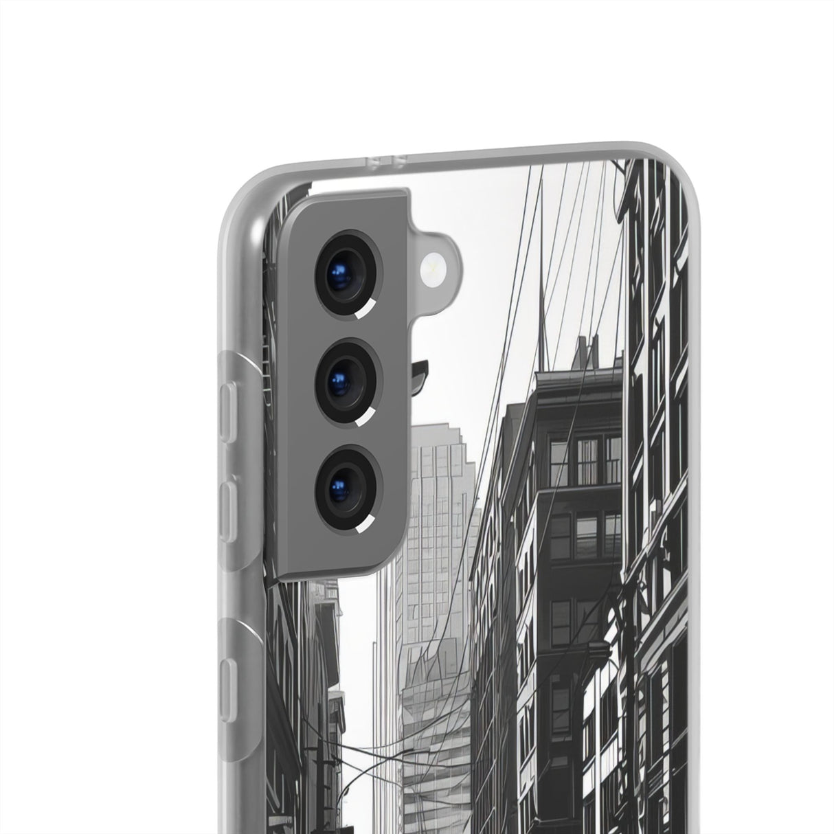 Noir Urban Serenity | Flexible Phone Case for Samsung Galaxy