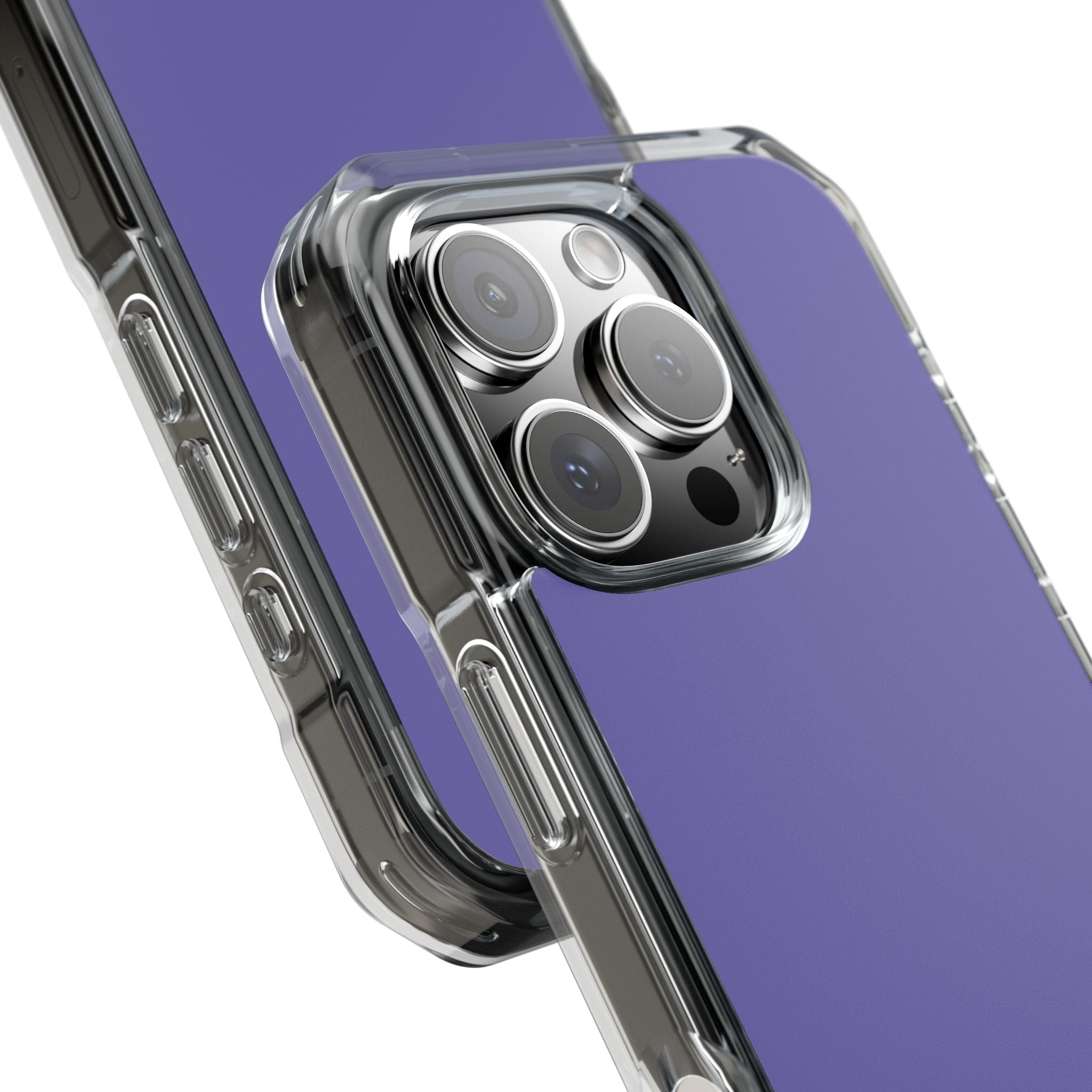 Mittleres Schieferblaues iPhone 16 - Transparente, schlagfeste Handyhülle