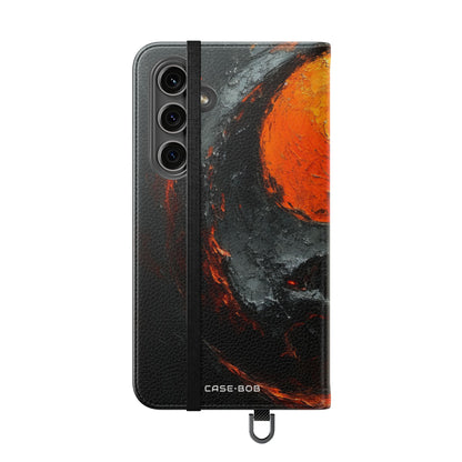 Tulinen Yin Yang - Samsung S24 Plus -lompakkokotelo