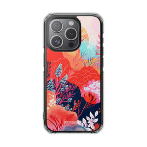 Living Coral Design | Handyhülle für iPhone (Clear Impact Case – magnetisch)