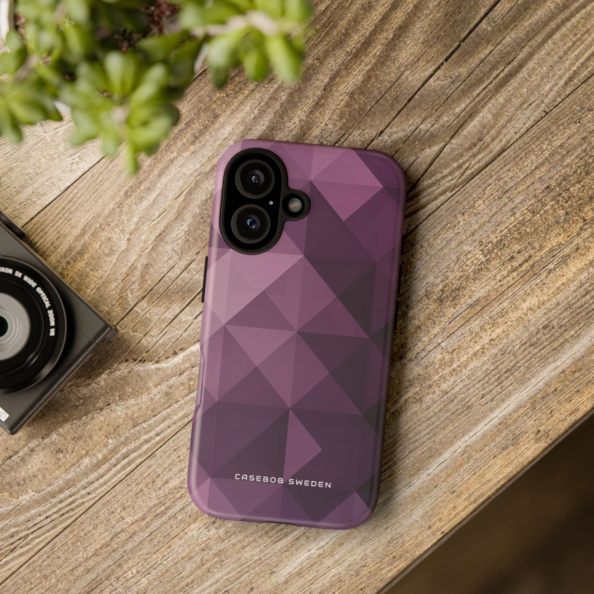 Gradient Purple Mosaic iPhone 16 - Tough Phone Case