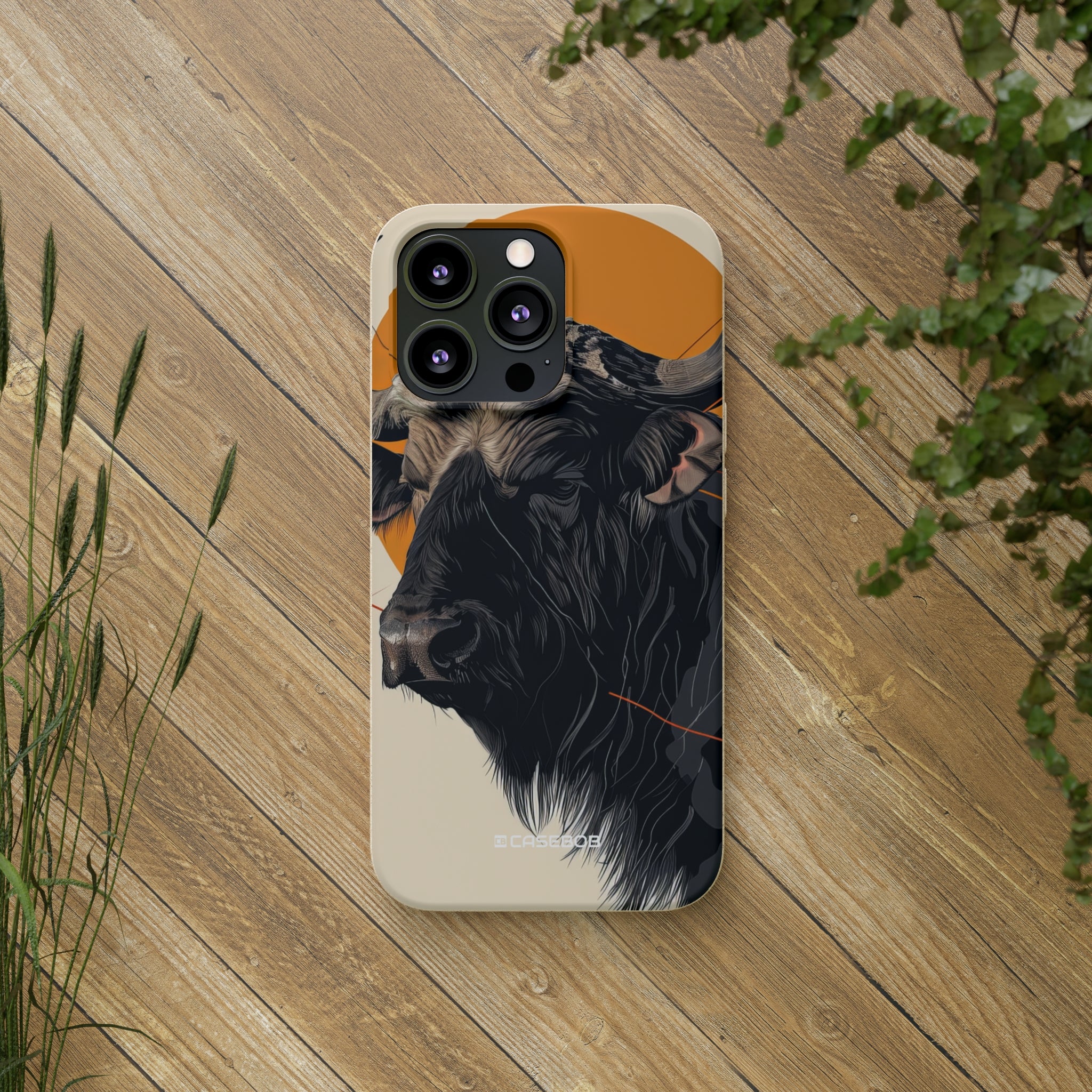 Majestic Buffalo Sun | Biodegradable Phone Case