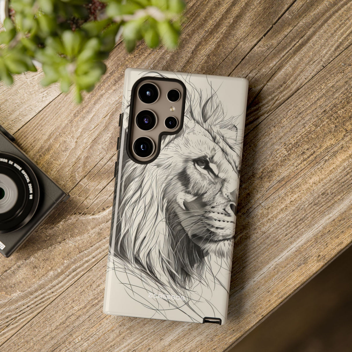 Majestic Lion: Minimalist Elegance - For Samsung S24