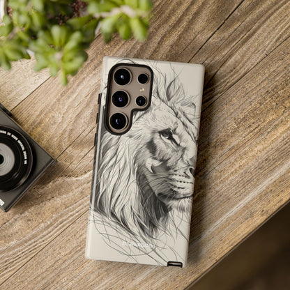 Majestic Lion: Minimalist Elegance - For Samsung S24