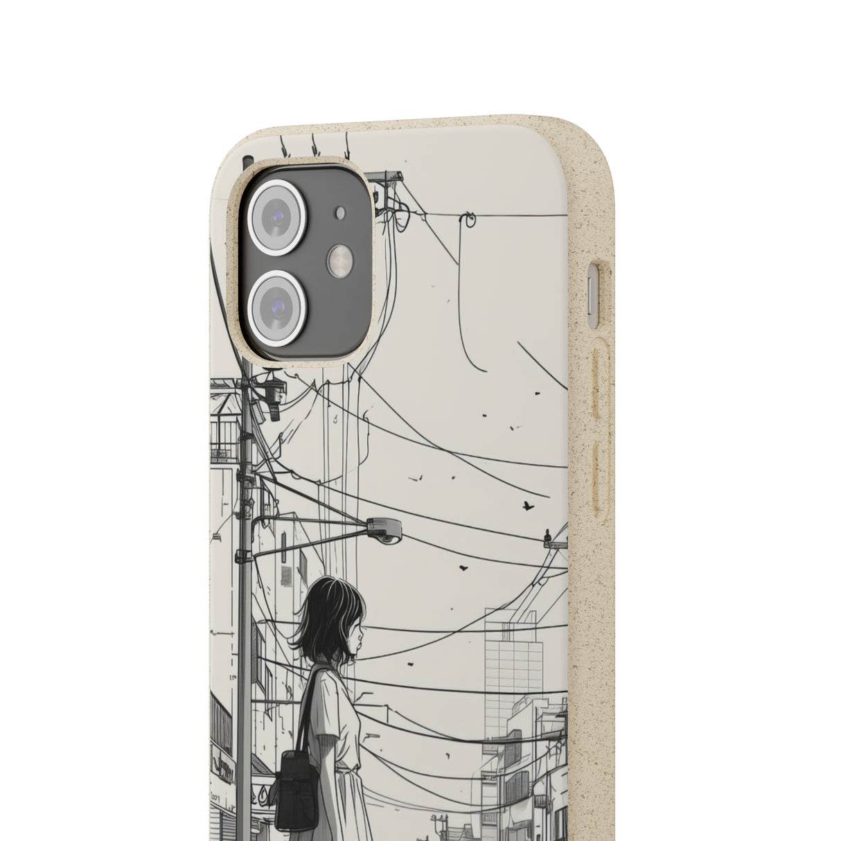 Urban Solitude Sketch | Biodegradable Phone Case