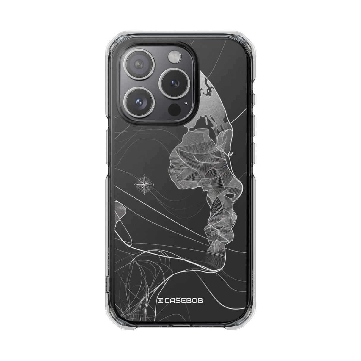 Fluid Earth Harmony - Phone Case for iPhone (Clear Impact - Magnetic)