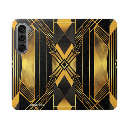 Golden Xcape - Samsung S23 Kotelo - Lompakkokotelo