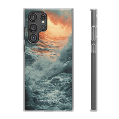 Fiery Wave Power - Flexi Samsung S22 Phone Case