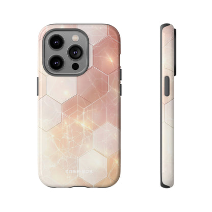 Honeycomb Glow iPhone 14 Pro Case - Tough