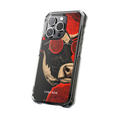 Hypnotic Cow iPhone 15 Pro Case - Impact