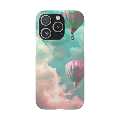 Pastel Balloon Adventure - Slim iPhone 15 Phone Case