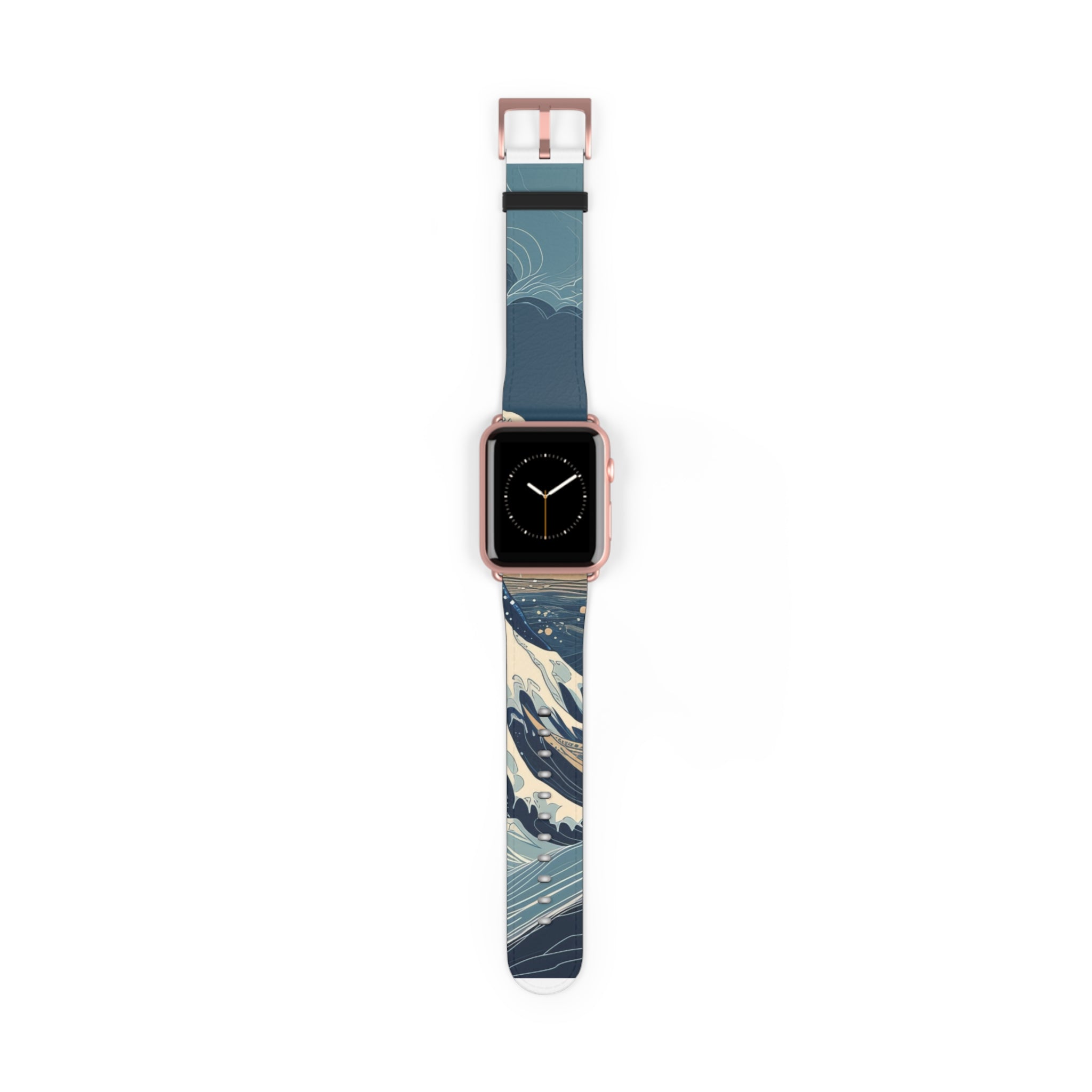 Cresting Navy Wave - Watch Band