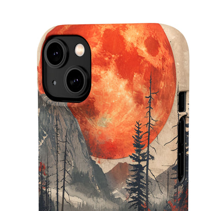 Celestial Glow Over Reflective Landscape iPhone 14 - Slim Phone Case