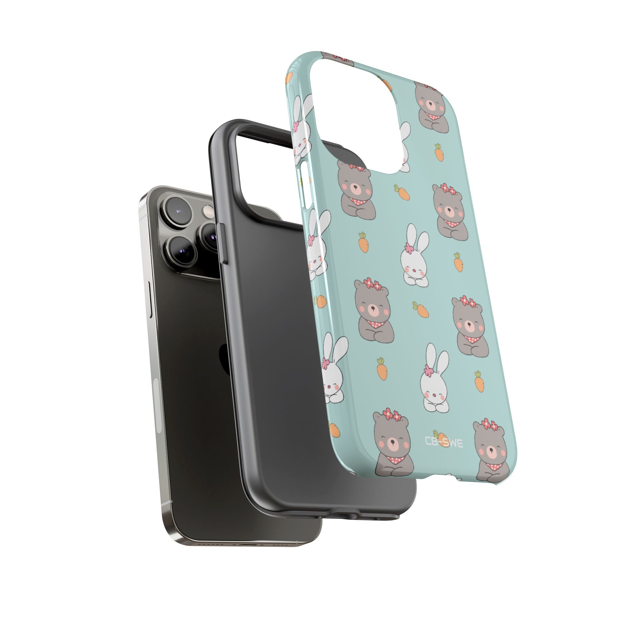 Bunnies Gather Carrots - iPhone Case