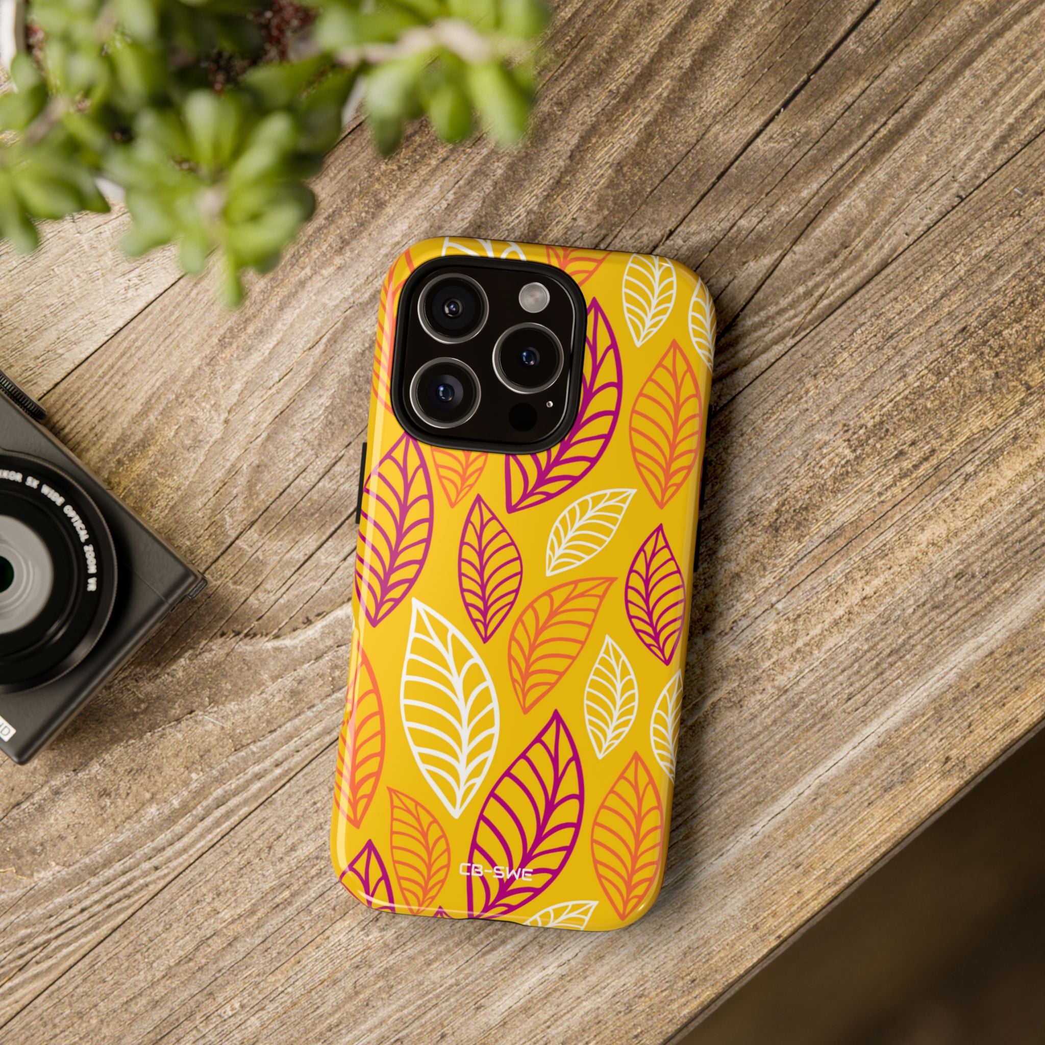 Vibrant Leaf Symphony - iPhone Case