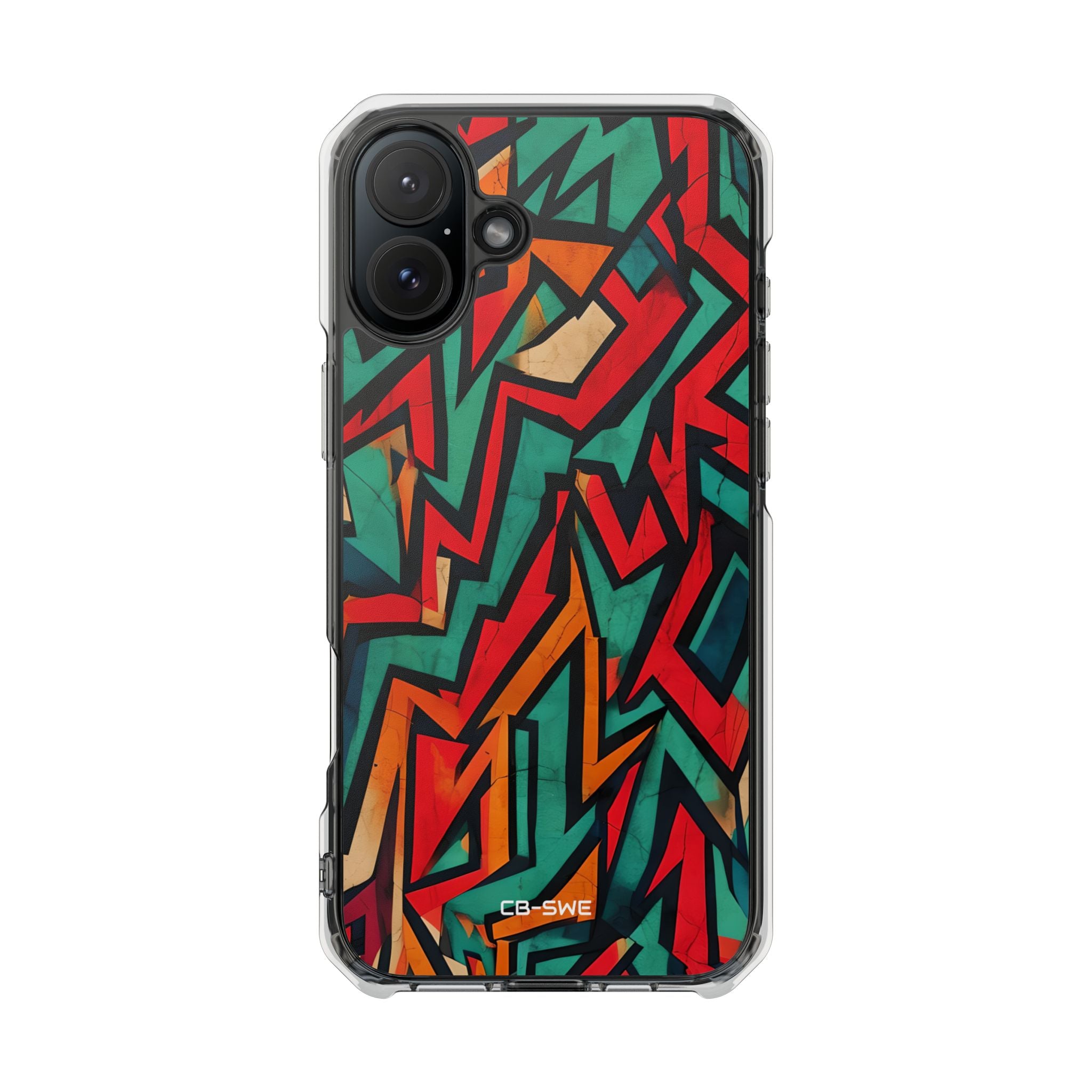 Vivid Geometry Dance iPhone Case - Impact