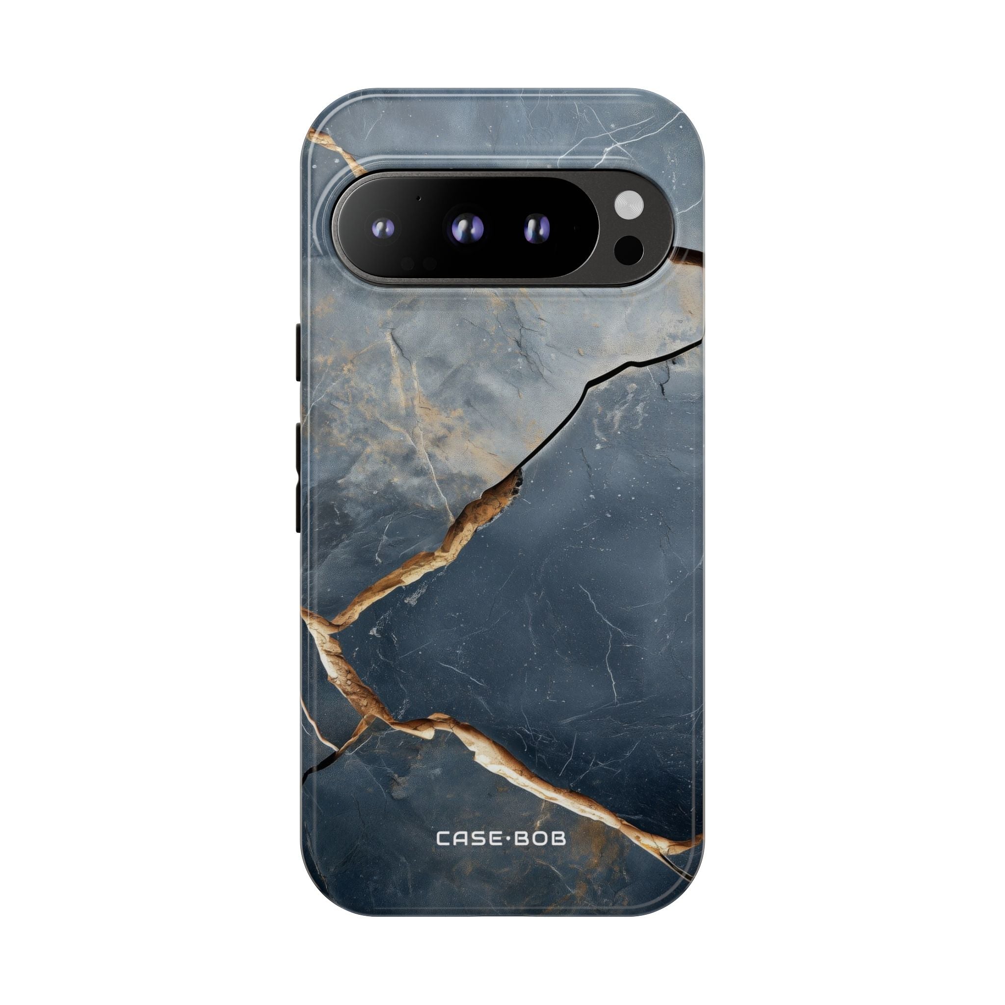 Jagged Vein Navy Google Pixel 9 Pro Case - Tough