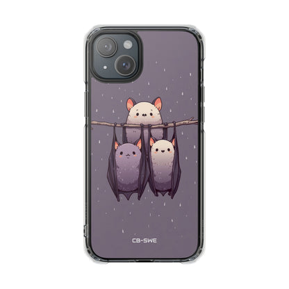 Bats Hang Playfully iPhone Case - Impact