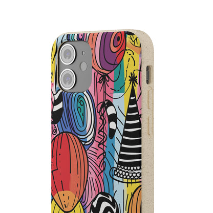 Vibrant Party Whimsy | Biodegradable Phone Case