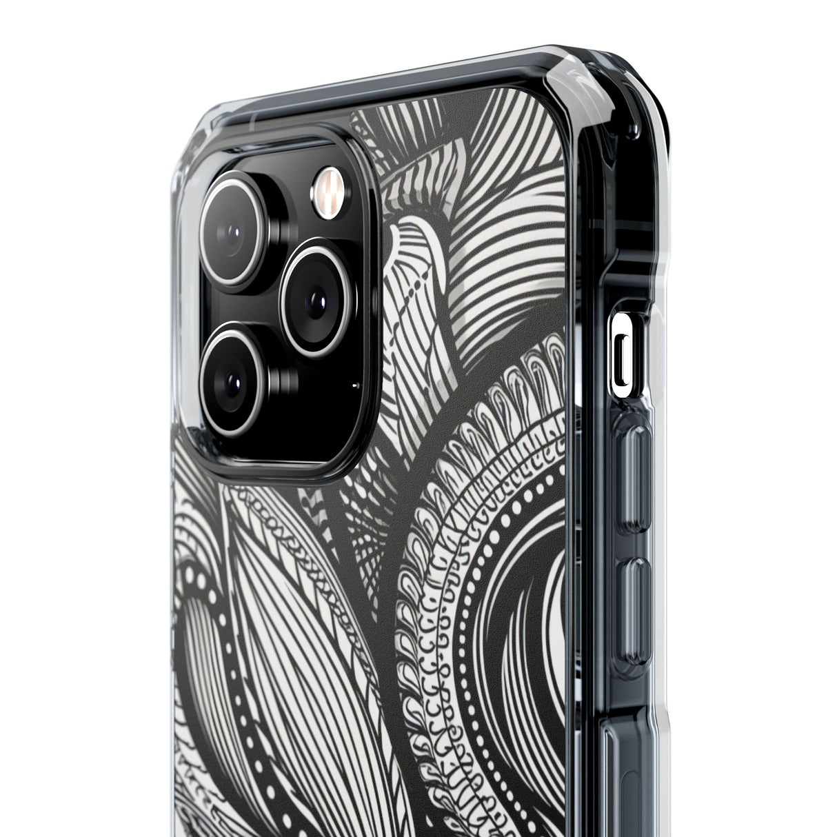 Organic Whirl - Phone Case for iPhone (Clear Impact - Magnetic)