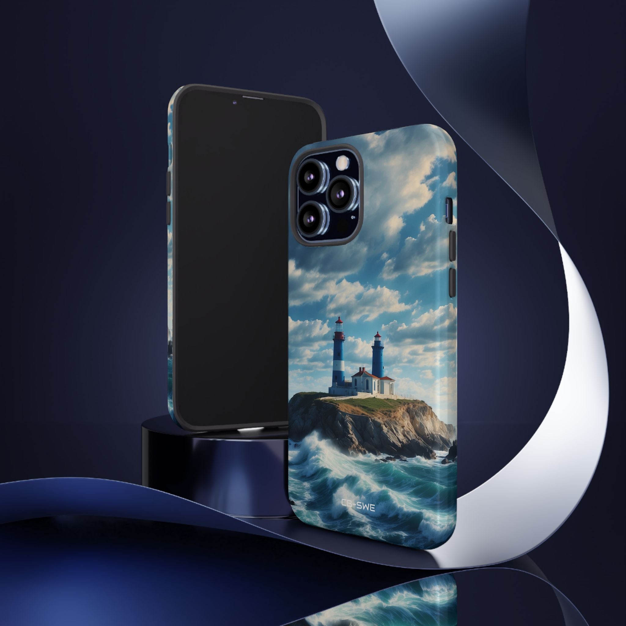 Lighthouse Guards Waves - iPhone Case
