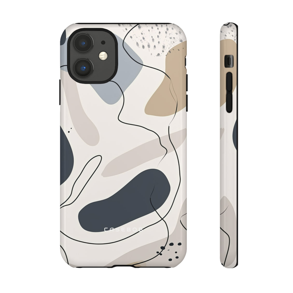 Grey Lines Simplicity - Protective Phone Case