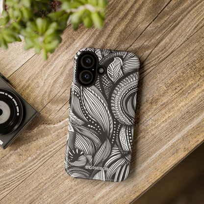 Fluid Monochrome: Intricate Patterns - for iPhone 16