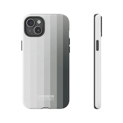 Strisce a gradiente argento iPhone 15 - Tough