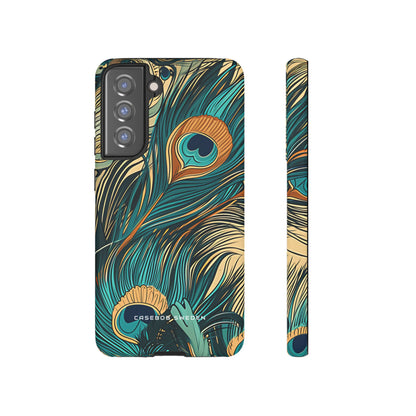 Art Nouveau Peacock Elegance  Samsung S21 - Tough Phone Case