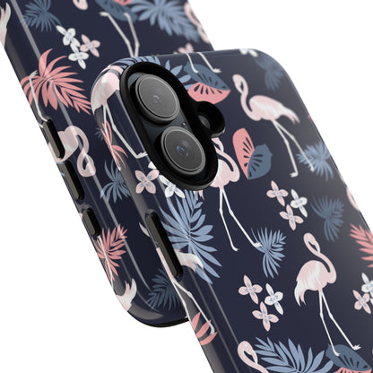 Flamingos Dance Playfully - iPhone Case