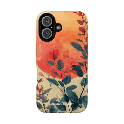 Orange Sun Harmony - Tough + MagSafe® iPhone 16 Phone Case