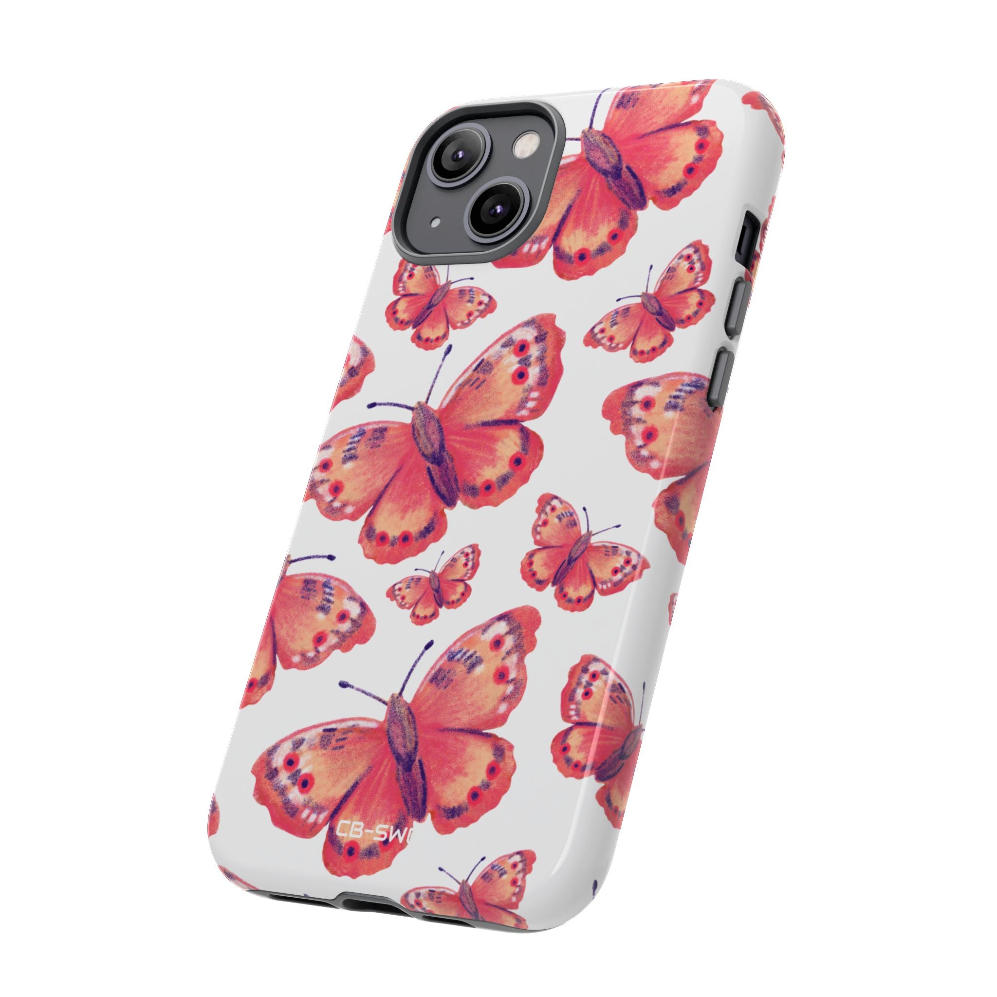Vibrant Butterfly Dance - iPhone Case