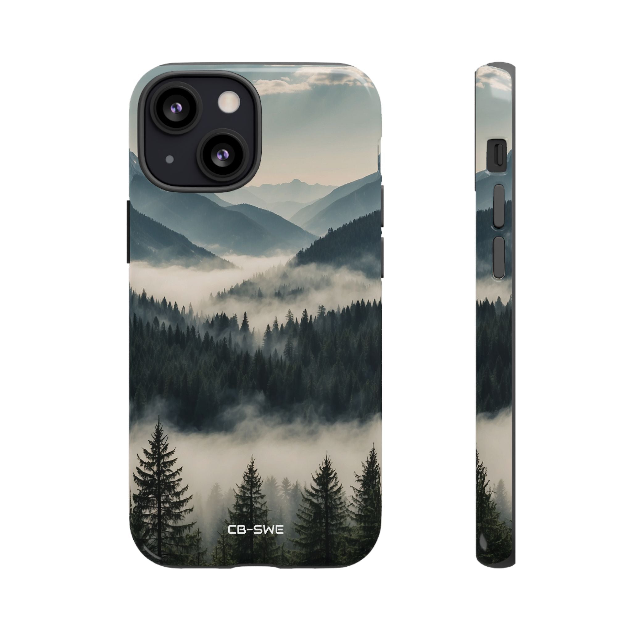 Misty Forest Embrace - iPhone Case