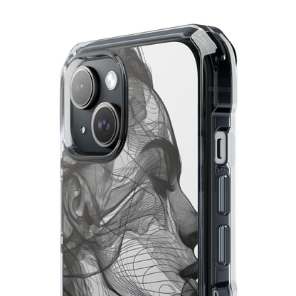 Windswept Woman Lines iPhone 15 - Impact Clear+