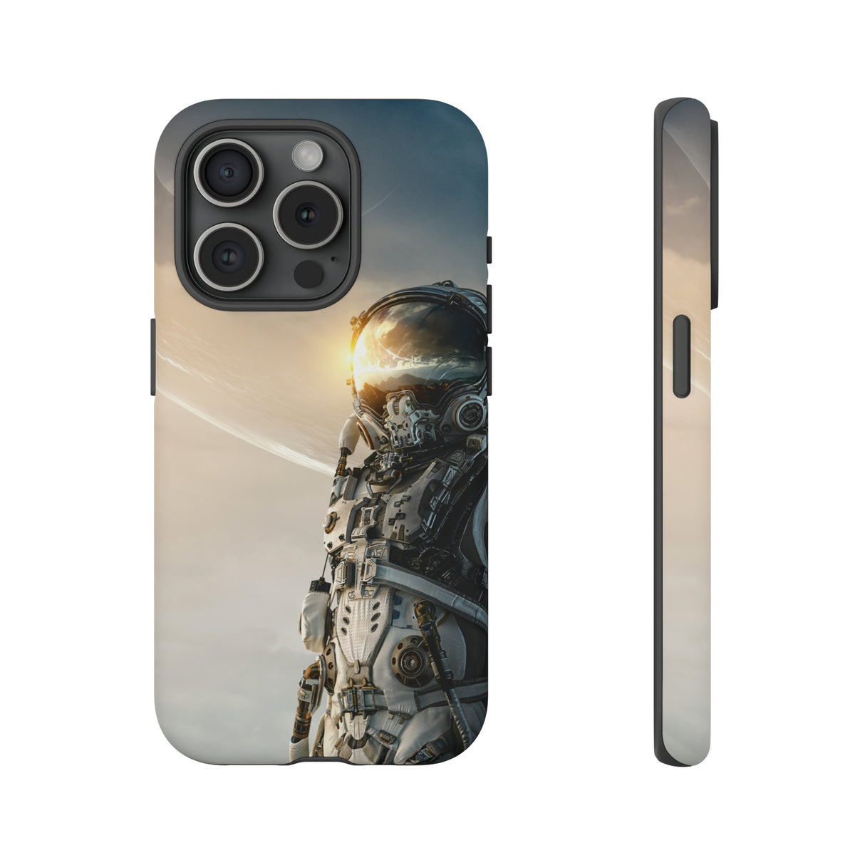 Astronaut on unexplored planet - Protective Phone Case