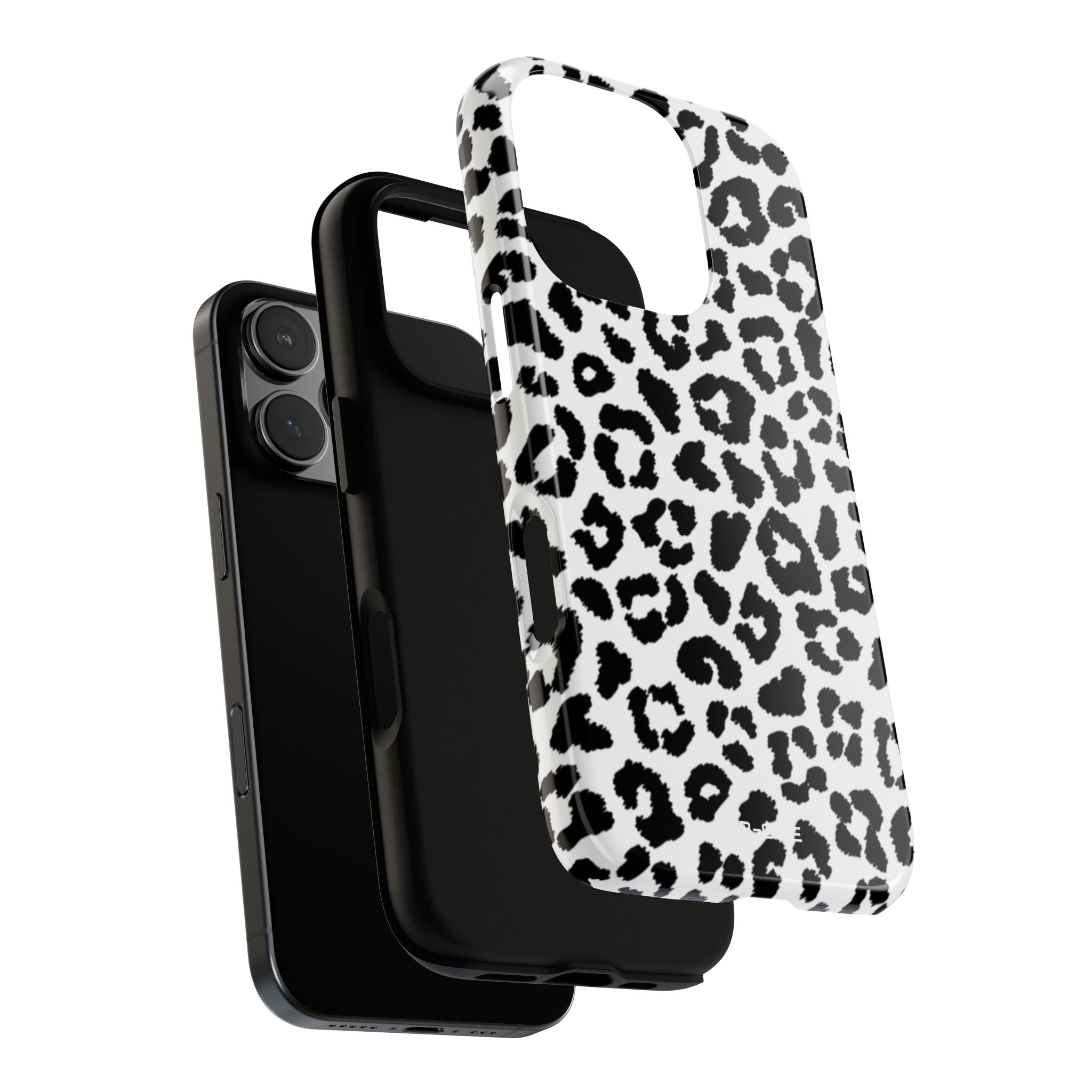 Monochrome Leopard Essence - iPhone Case