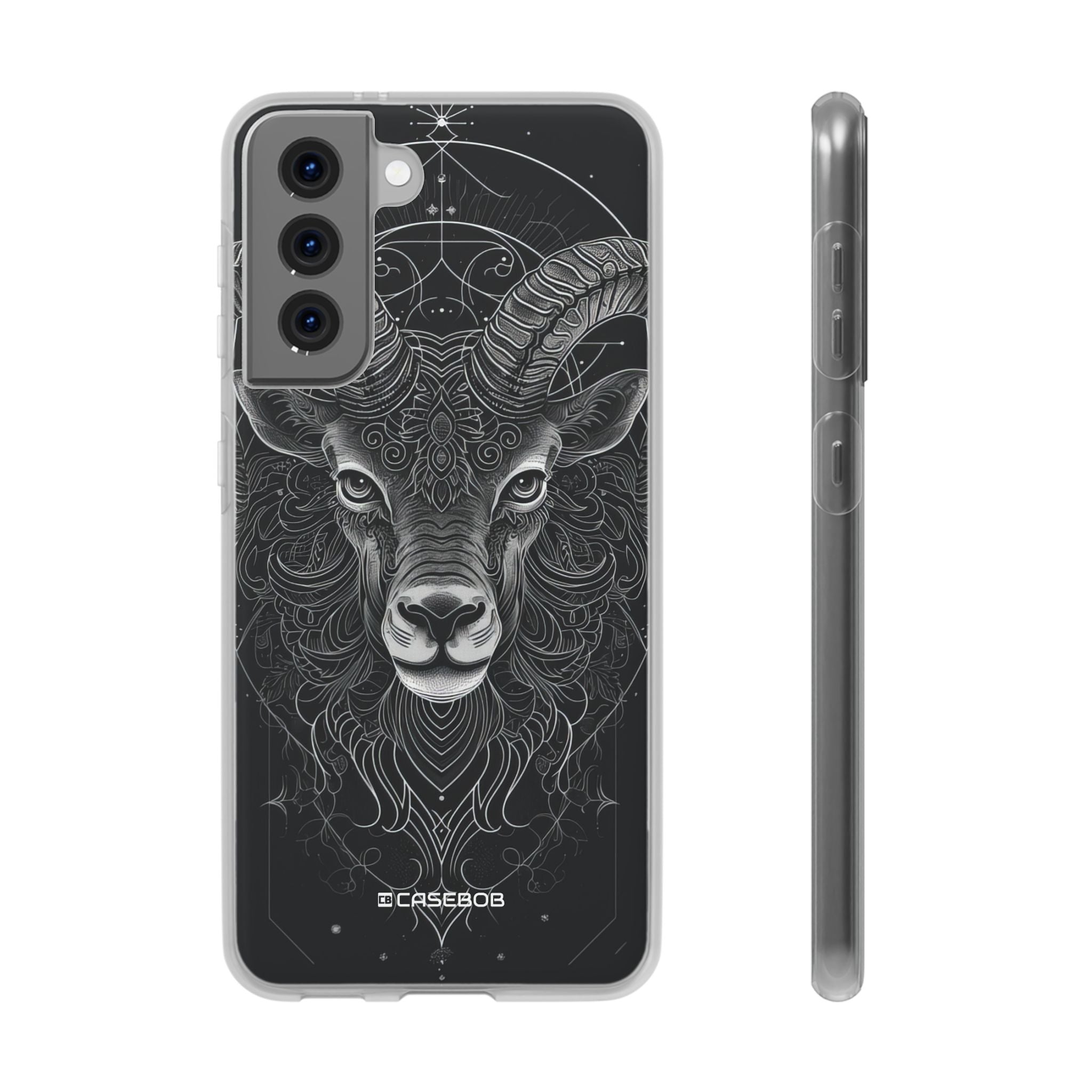 Mystic Ram Mandala | Flexible Phone Case for Samsung Galaxy