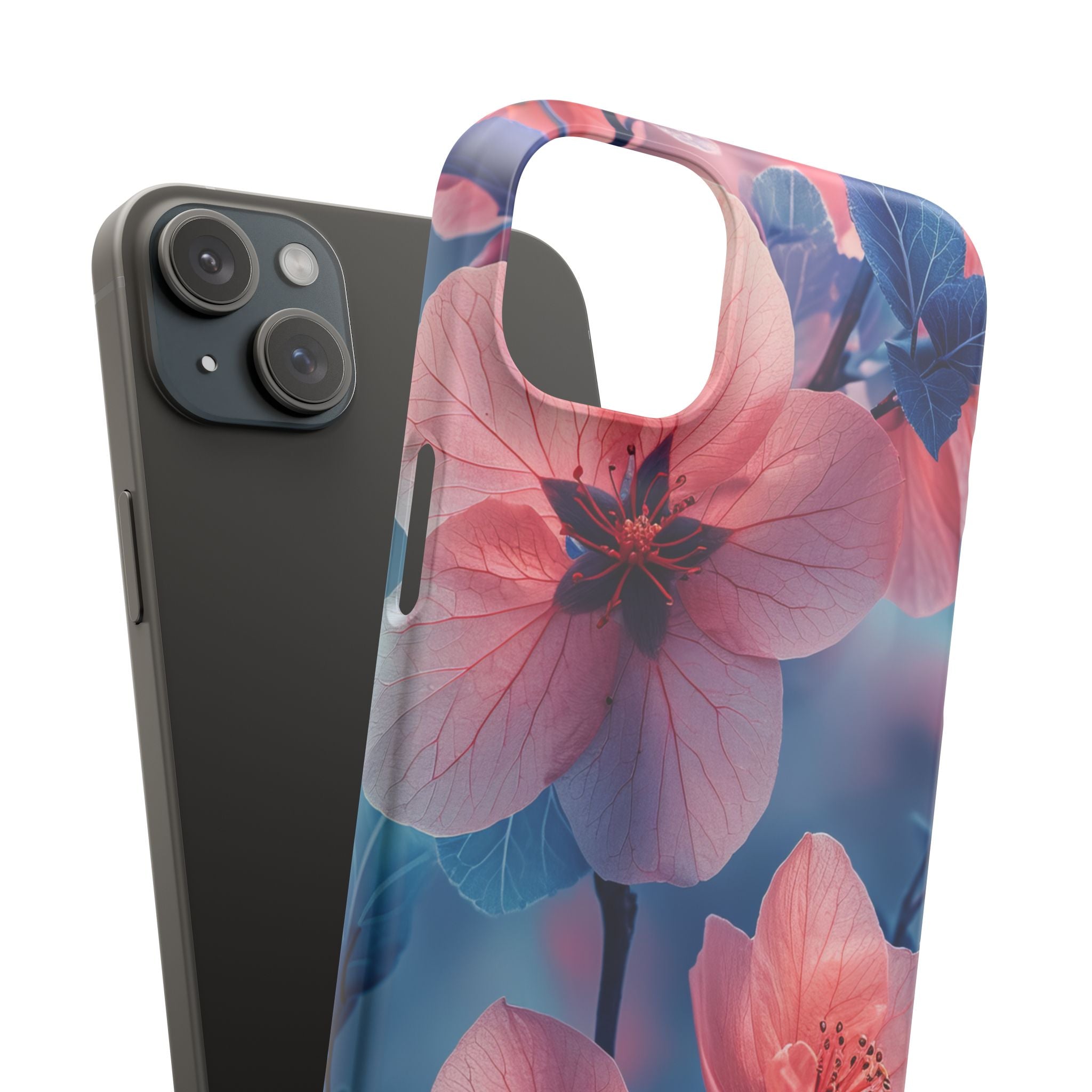 Ethereal Floral Harmony iPhone 15 - Slim Phone Case