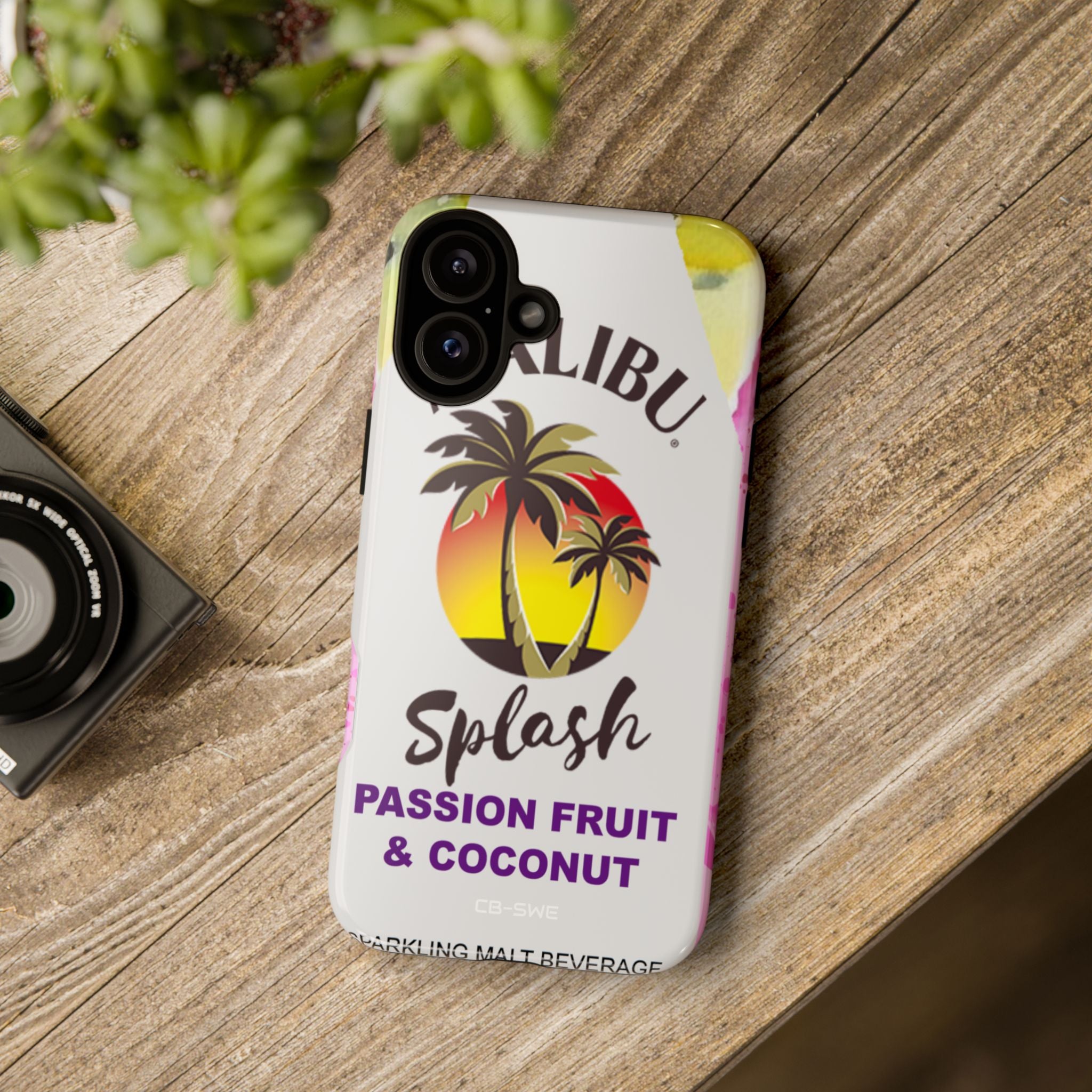 Tropical Sunset Splash - iPhone Case