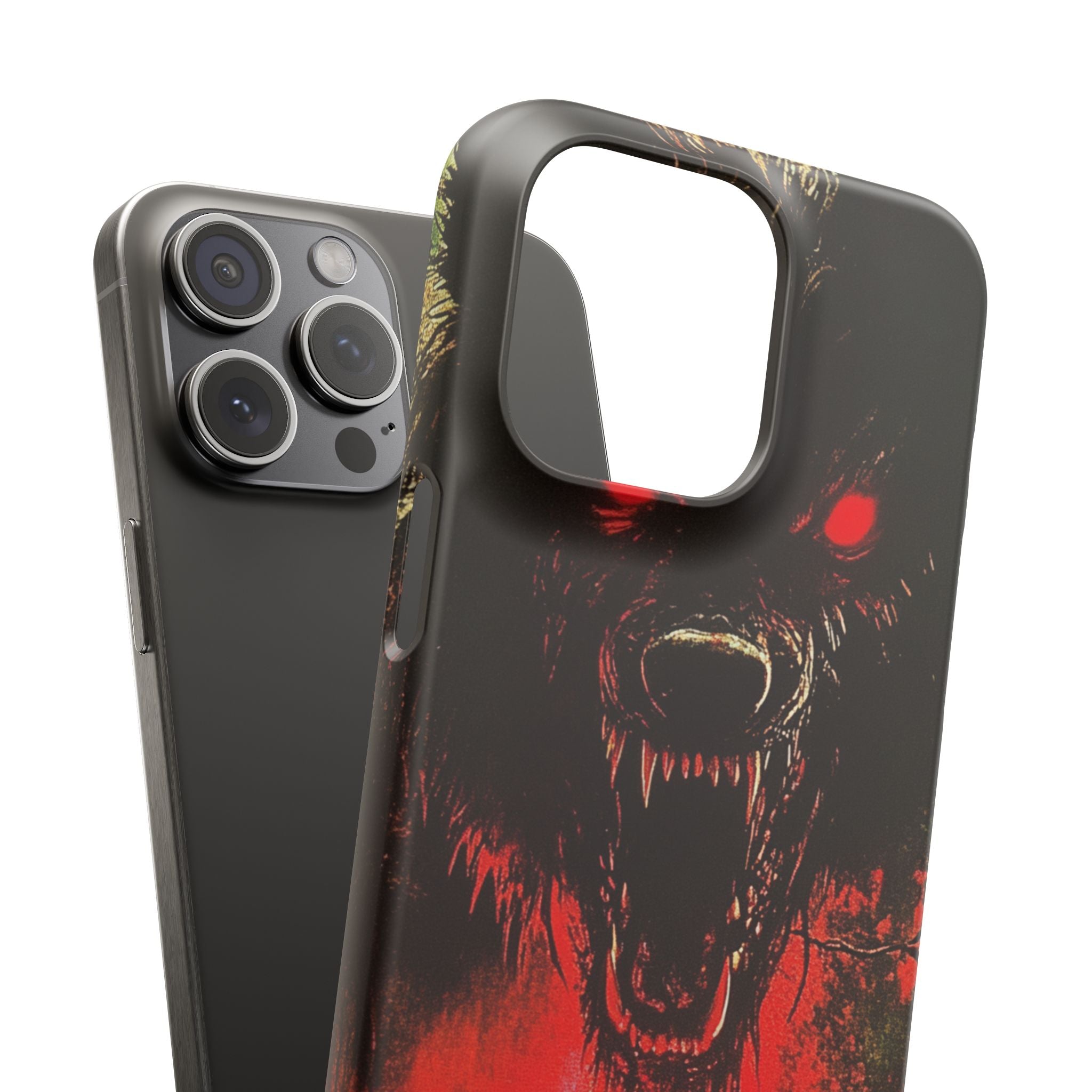 Bloodmoon Wolf's Lament iPhone 15 - Slim Phone Case