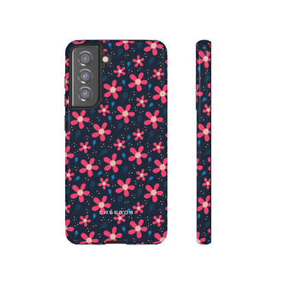 Pink Flower Pattern - Protective Phone Case