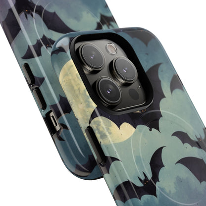 Glowing Bat Swarm iPhone 14 Pro Case - Tough+
